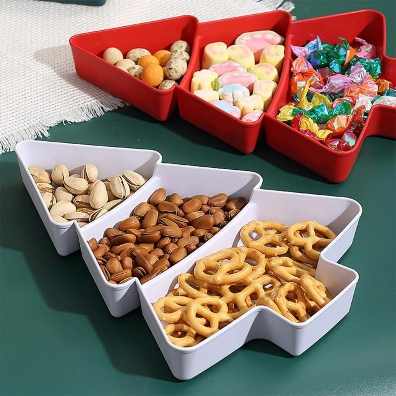 Christmas Tree Snacks Tray With Compartments Plastic Candy Dish for Holiday Party Decorations and Nut Storage high quality
Christmas Tree Snacks Tray With Compartments Plastic Candy Dish for Holiday Party Decorations and Nut Storage high quality