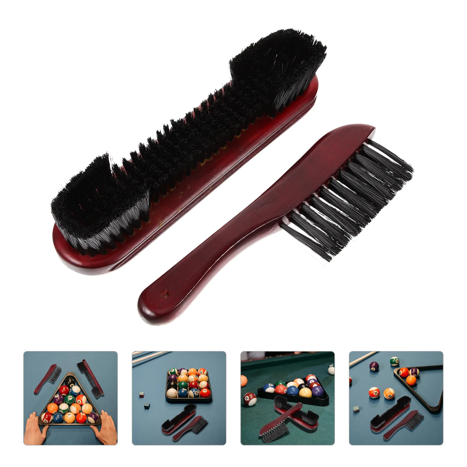 2pcs Pool Table Brush Set Wooden Handle Horsehair Cleaning Tool For Billiard Table Rail Dust Removal Multifunctional Durable
2pcs Pool Table Brush Set Wooden Handle Horsehair Cleaning Tool For Billiard Table Rail Dust Removal Multifunctional Durable