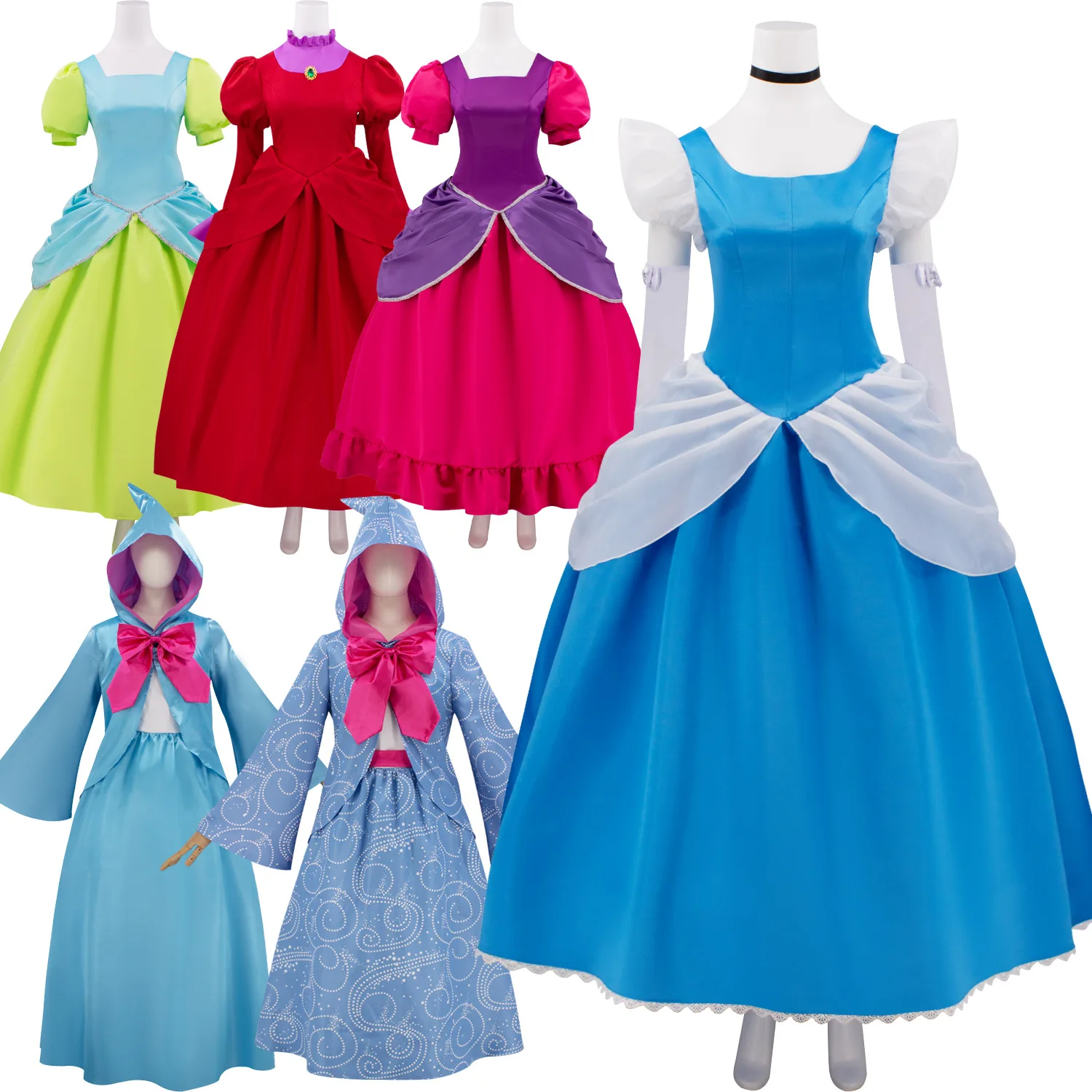 Halloween Fairy Tale Cosplay Costume Gray Princess Stepmother Sister Fairy Godmother Women's Set Student Work Uniform
Halloween Fairy Tale Cosplay Costume Gray Princess Stepmother Sister Fairy Godmother Women's Set Student Work Uniform