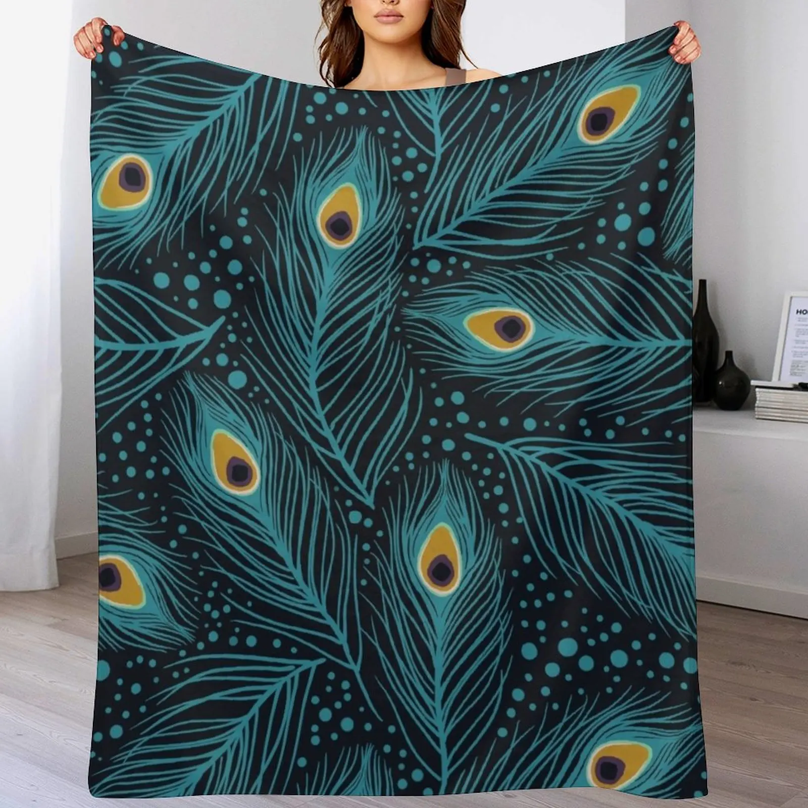 Feather Fantasy. Peacock feathers Throw Blanket wednesday sofa bed Sofa Quilt Flannels Blankets
Feather Fantasy. Peacock feathers Throw Blanket wednesday sofa bed Sofa Quilt Flannels Blankets