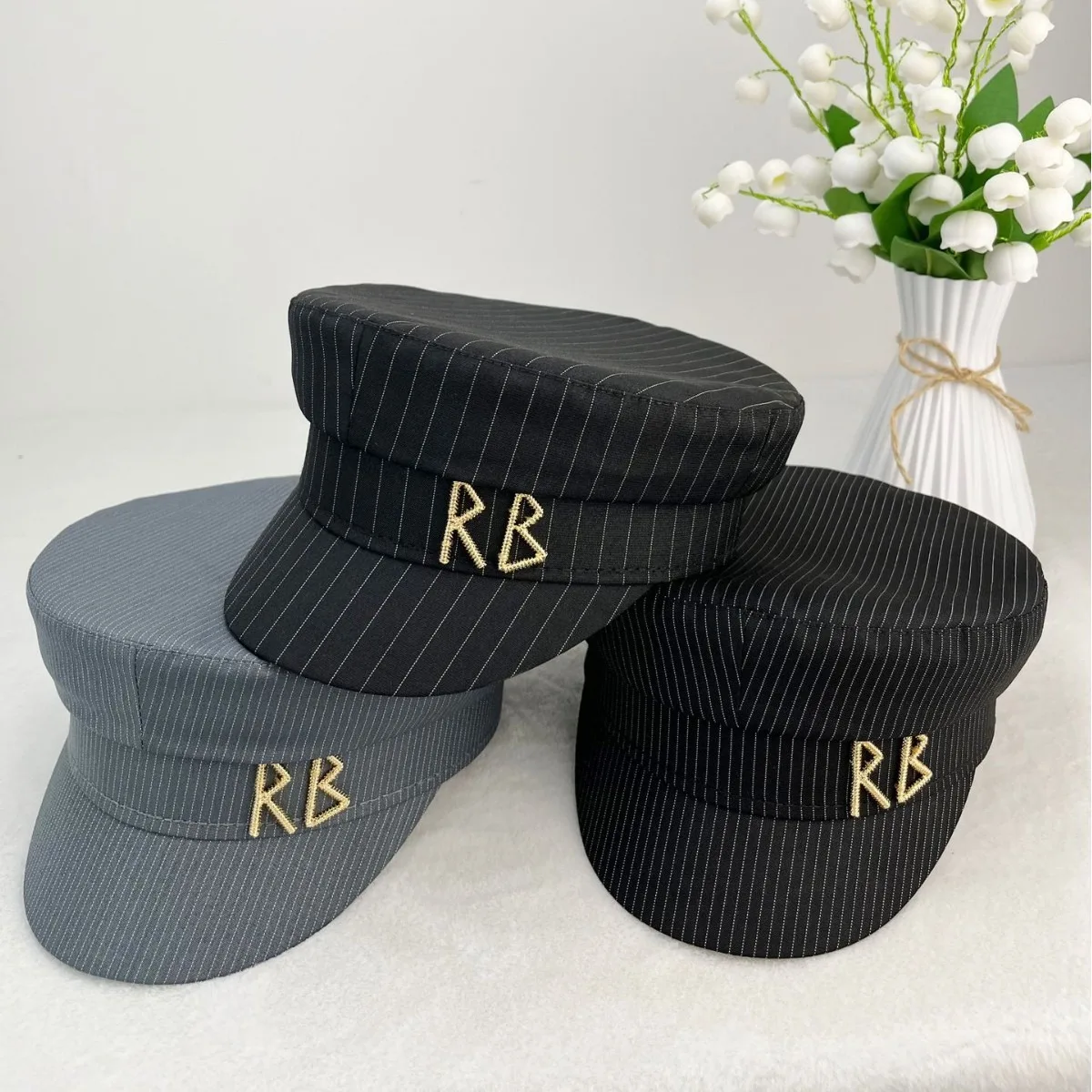 Spring Summer New Striped Peaked Cap Nautical Newsboy Hat Women Casual Street Style Headwear
Spring Summer New Striped Peaked Cap Nautical Newsboy Hat Women Casual Street Style Headwear