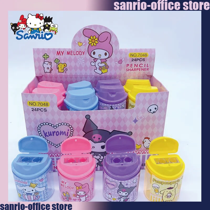 24 шт. Sanrio стационарная мультяшная Мини точилка для карандашей с двойным отверстием точилка для карандашей Kuromi Pom Purin студенческие школьные принадлежности
24 шт. Sanrio стационарная мультяшная Мини точилка для карандашей с двойным отверстием точилка для карандашей Kuromi Pom Purin студенческие школьные принадлежности