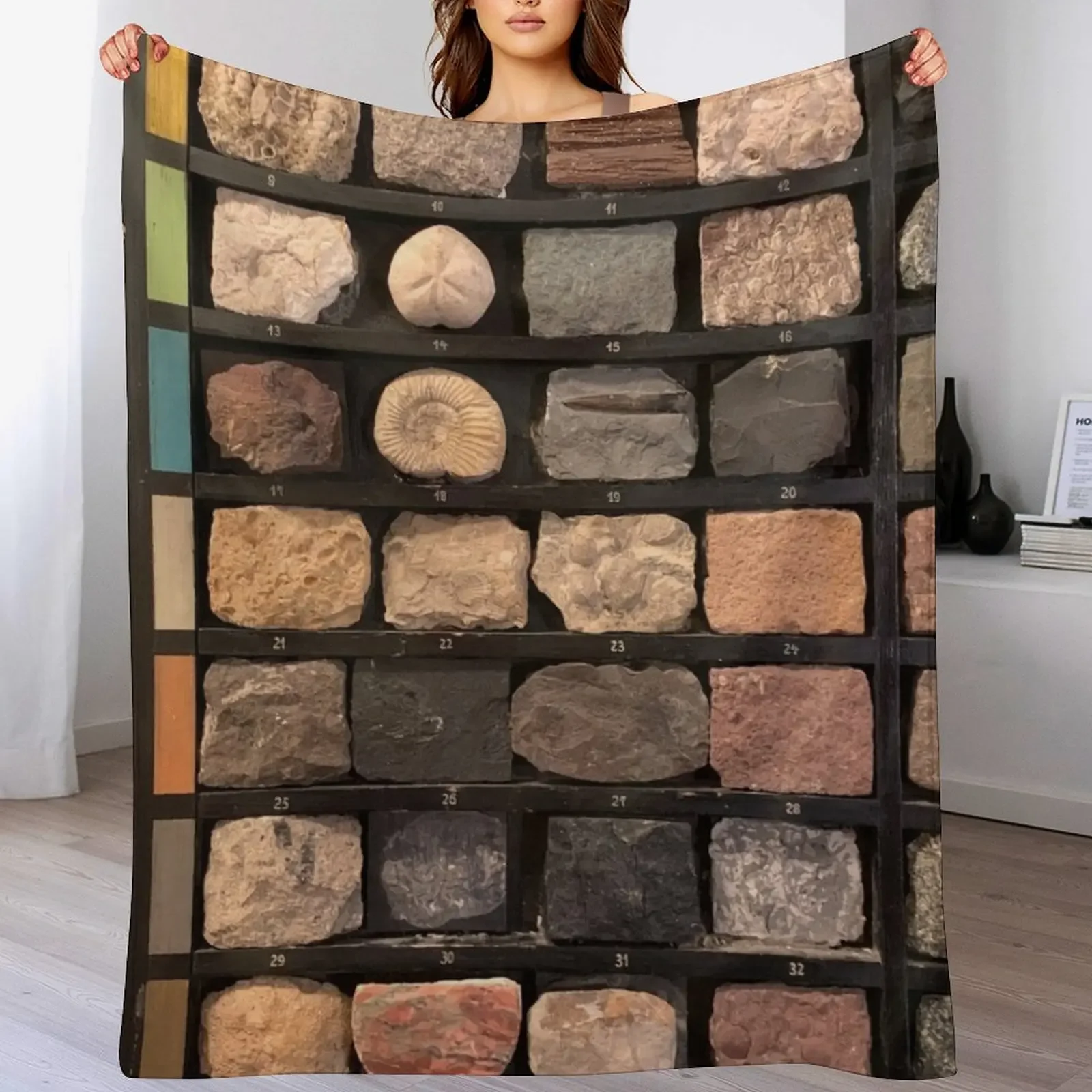 Geological Rock Samples from a School Throw Blanket Stylish Warm Blanket for Living Room Bedroom
Geological Rock Samples from a School Throw Blanket Stylish Warm Blanket for Living Room Bedroom