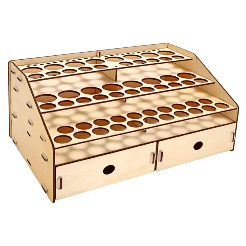 DIY Wooden Organizer Paint Bottles Display Brushes Holder Stand Storage Model Tool 58 Bottles of Paint Can Be Placed HOT
DIY Wooden Organizer Paint Bottles Display Brushes Holder Stand Storage Model Tool 58 Bottles of Paint Can Be Placed HOT