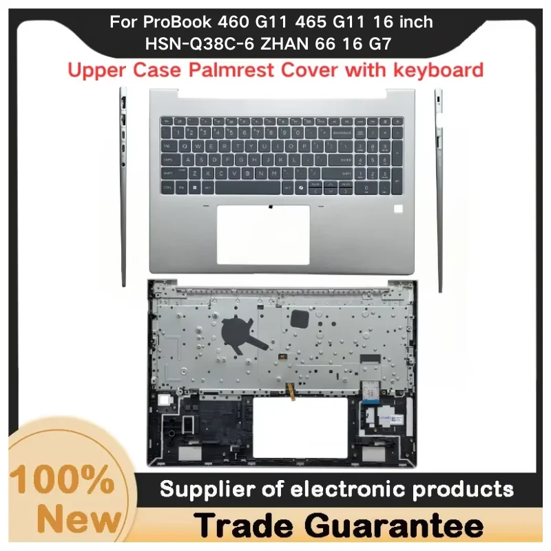New For Kailxuling ProBook 460 G11 465 G11 16 inch HSN-Q38C-6 ZHAN 66 16 G7 Upper Case Palmrest Cover With Backlight keyboard
New For Kailxuling ProBook 460 G11 465 G11 16 inch HSN-Q38C-6 ZHAN 66 16 G7 Upper Case Palmrest Cover With Backlight keyboard