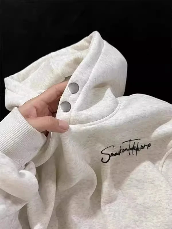Retro American Embroidered Hoodie Women's Fleece Lined Letter Jacket Loose Lazy Style Outerwear Autumn Winter Fashion
Retro American Embroidered Hoodie Women's Fleece Lined Letter Jacket Loose Lazy Style Outerwear Autumn Winter Fashion