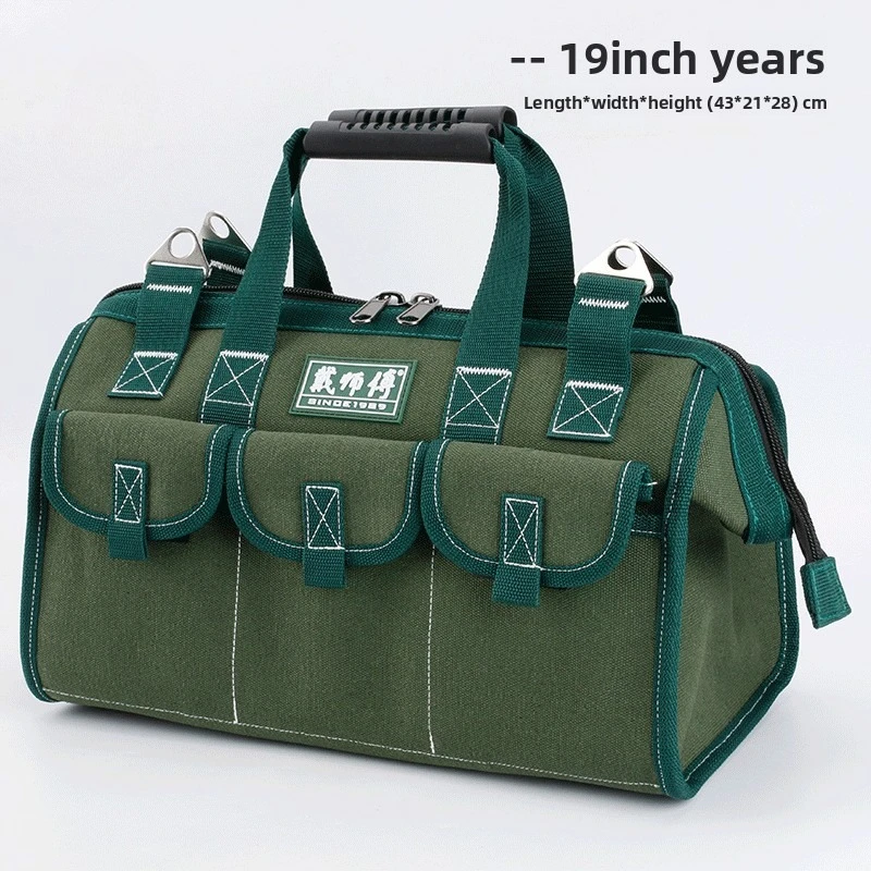 Multifunctional Canvas Tool Bag Crossbody Durable Repair Kit for Electrician Plumber Men
Multifunctional Canvas Tool Bag Crossbody Durable Repair Kit for Electrician Plumber Men