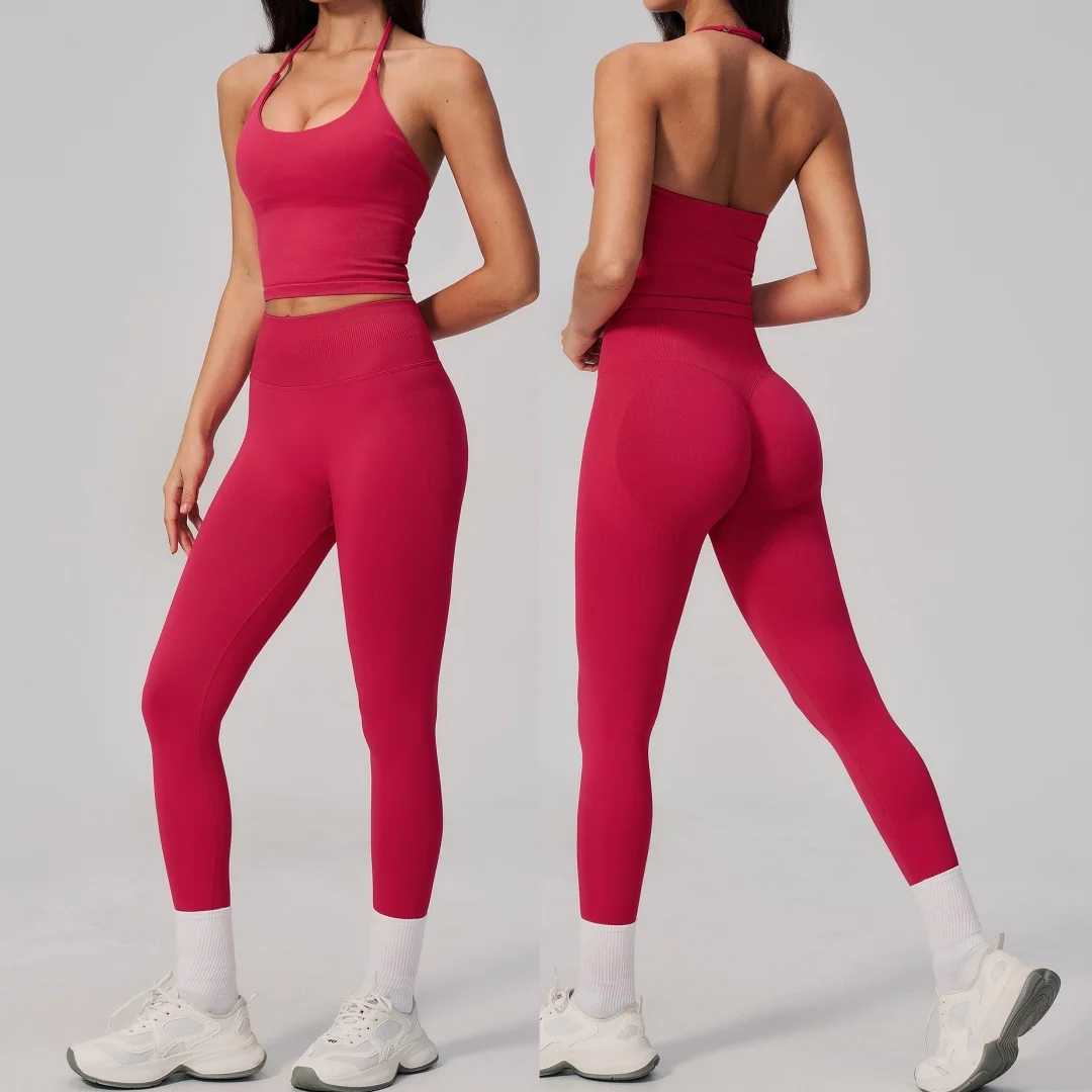 2Pcs Seamless Yoga Sportswear Sets Women Bauty Back Sport Vest Tight Leggings Suits 2026 Summer Sport Fitess Workout Sportswears
2Pcs Seamless Yoga Sportswear Sets Women Bauty Back Sport Vest Tight Leggings Suits 2026 Summer Sport Fitess Workout Sportswears