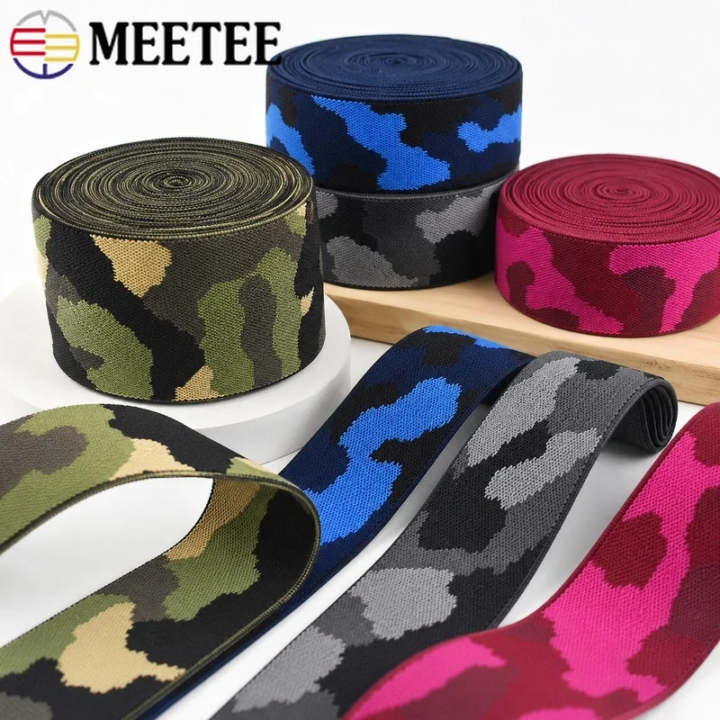 2-10M 38mm Polyester Elastic Band Camouflage Stretch Ribbon Pants Waist Belt Sewing Clothing Trim Accessories Waistband Craft
2-10M 38mm Polyester Elastic Band Camouflage Stretch Ribbon Pants Waist Belt Sewing Clothing Trim Accessories Waistband Craft