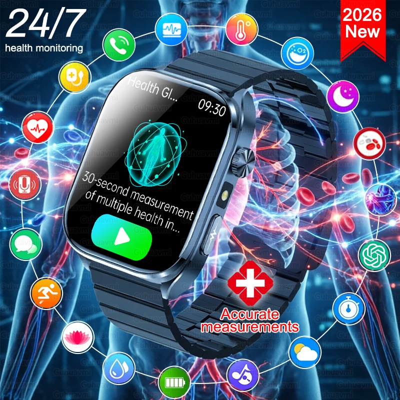 Новые смарт-часы 2026 года с ИИ-диагностикой для мужчин: ЭКГ+PPG, точное измерение уровня мочевой кислоты, артериального давления, липидов, показателей состояния пяти органов, Bluetooth-вызовы
Новые смарт-часы 2026 года с ИИ-диагностикой для мужчин: ЭКГ+PPG, точное измерение уровня мочевой кислоты, артериального давления, липидов, показателей состояния пяти органов, Bluetooth-вызовы
