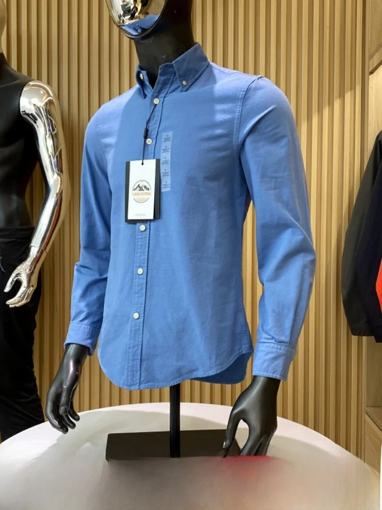 100% Pure Cotton Long Sleeve Comfortable Oxford Cloth Shirt for Men Spring Autumn Season Casual Style Standard Fit Washed Shirt
100% Pure Cotton Long Sleeve Comfortable Oxford Cloth Shirt for Men Spring Autumn Season Casual Style Standard Fit Washed Shirt