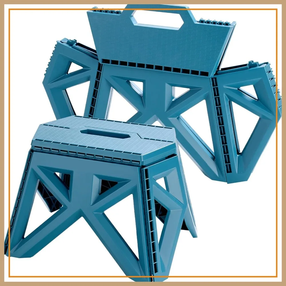 9.2" Collapsible Step Stool, 300 lbs Capacity, Non-Slip, Portable with Handle, Easy Fold for Home & Camping
9.2" Collapsible Step Stool, 300 lbs Capacity, Non-Slip, Portable with Handle, Easy Fold for Home & Camping