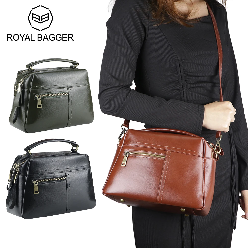 Royal Bagger Модные повседневные женские сумки с ручками сверху, сумка через плечо из натуральной кожи, большая вместительная сумка 3087
Royal Bagger Модные повседневные женские сумки с ручками сверху, сумка через плечо из натуральной кожи, большая вместительная сумка 3087