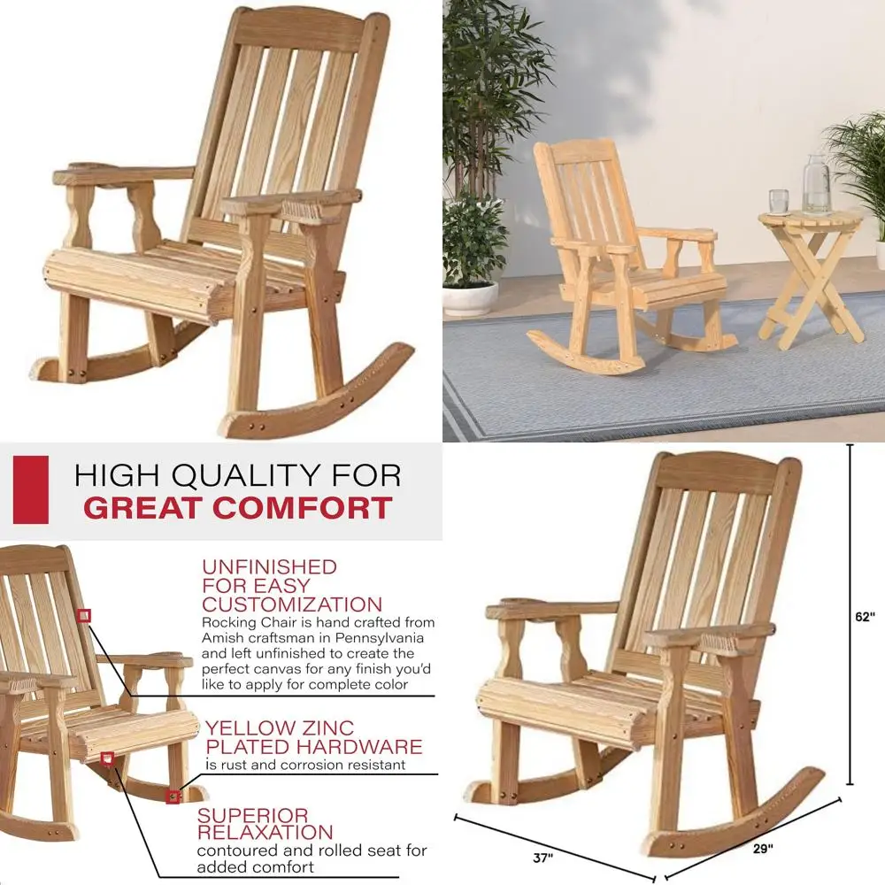 Прочное кресло-качалка в стиле Mission Style, разработанное под давлением, изготовленное под давлением, вместимость 600 фунтов, с подстаканниками (необработанное)
Прочное кресло-качалка в стиле Mission Style, разработанное под давлением, изготовленное под давлением, вместимость 600 фунтов, с подстаканниками (необработанное)