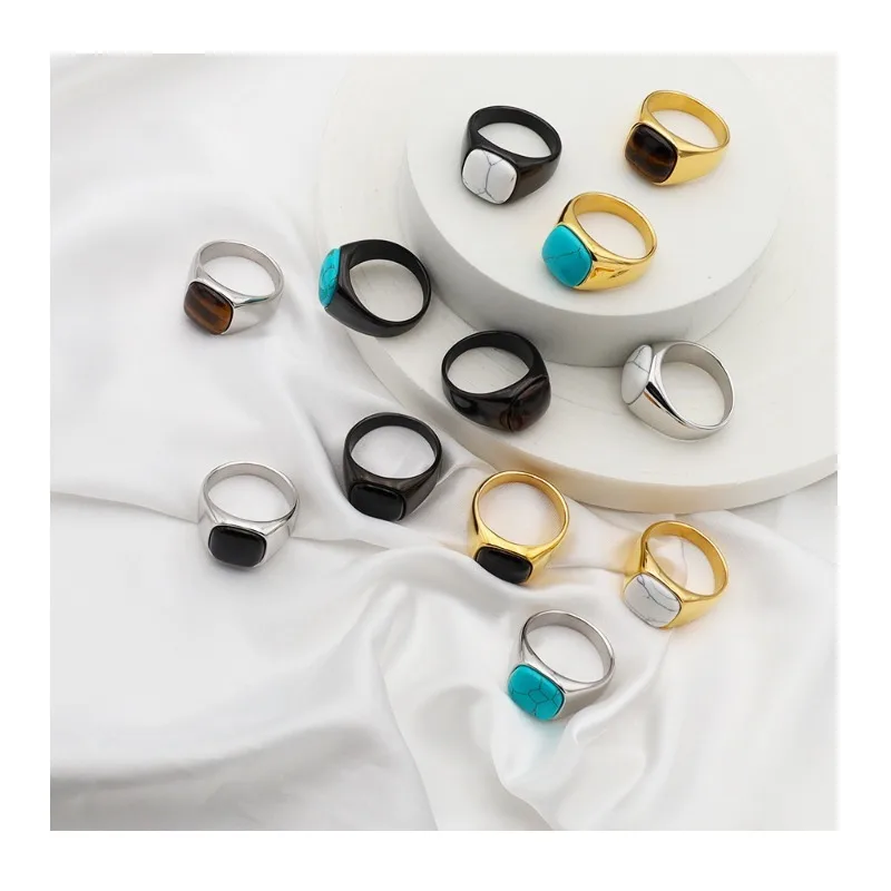 Accessories French Fashion Multi-color Gemstone Titanium Steel Ring Personalized Niche Gold Jewelry Light Luxury Simple
Accessories French Fashion Multi-color Gemstone Titanium Steel Ring Personalized Niche Gold Jewelry Light Luxury Simple