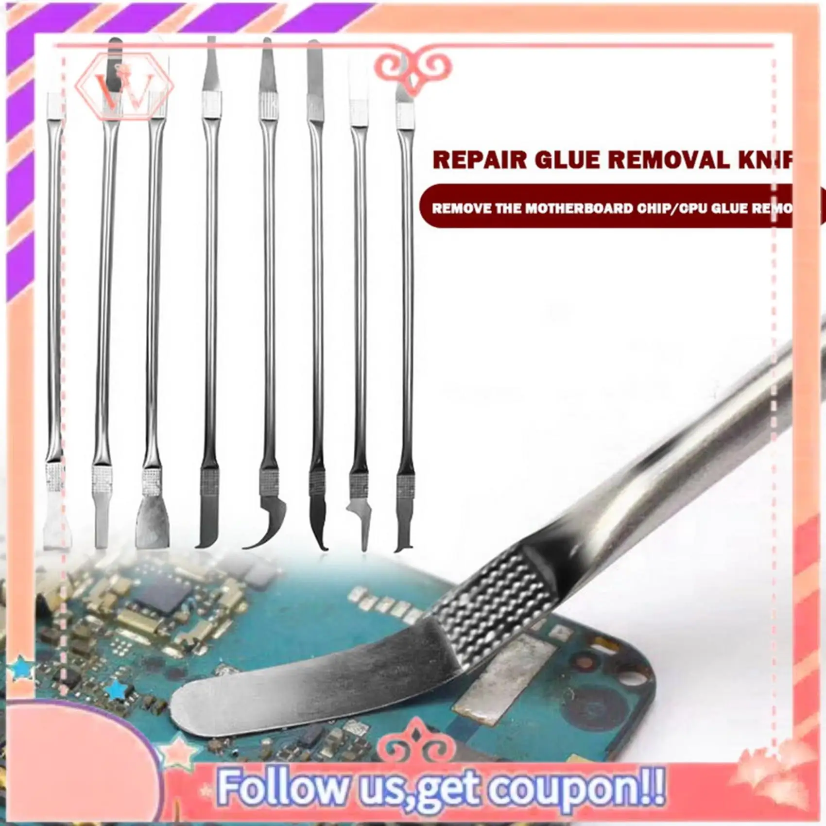 Upgraded 2X 8In 1 IC Chip Repair Thin Tools Set CPU Metal Remover Burin To Remove For Phone Computer CPU NAND IC Chip Repair
Upgraded 2X 8In 1 IC Chip Repair Thin Tools Set CPU Metal Remover Burin To Remove For Phone Computer CPU NAND IC Chip Repair