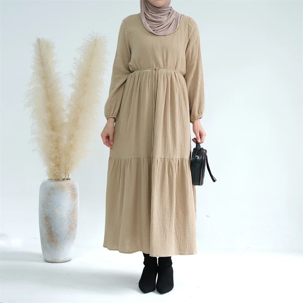 Muslim Dress Abaya Casual Long Sleeve Islam Clothing Abayas Women Dubai Kaftan Turkish Modesty Robe Robe Crepe Prayer Dresses
Muslim Dress Abaya Casual Long Sleeve Islam Clothing Abayas Women Dubai Kaftan Turkish Modesty Robe Robe Crepe Prayer Dresses