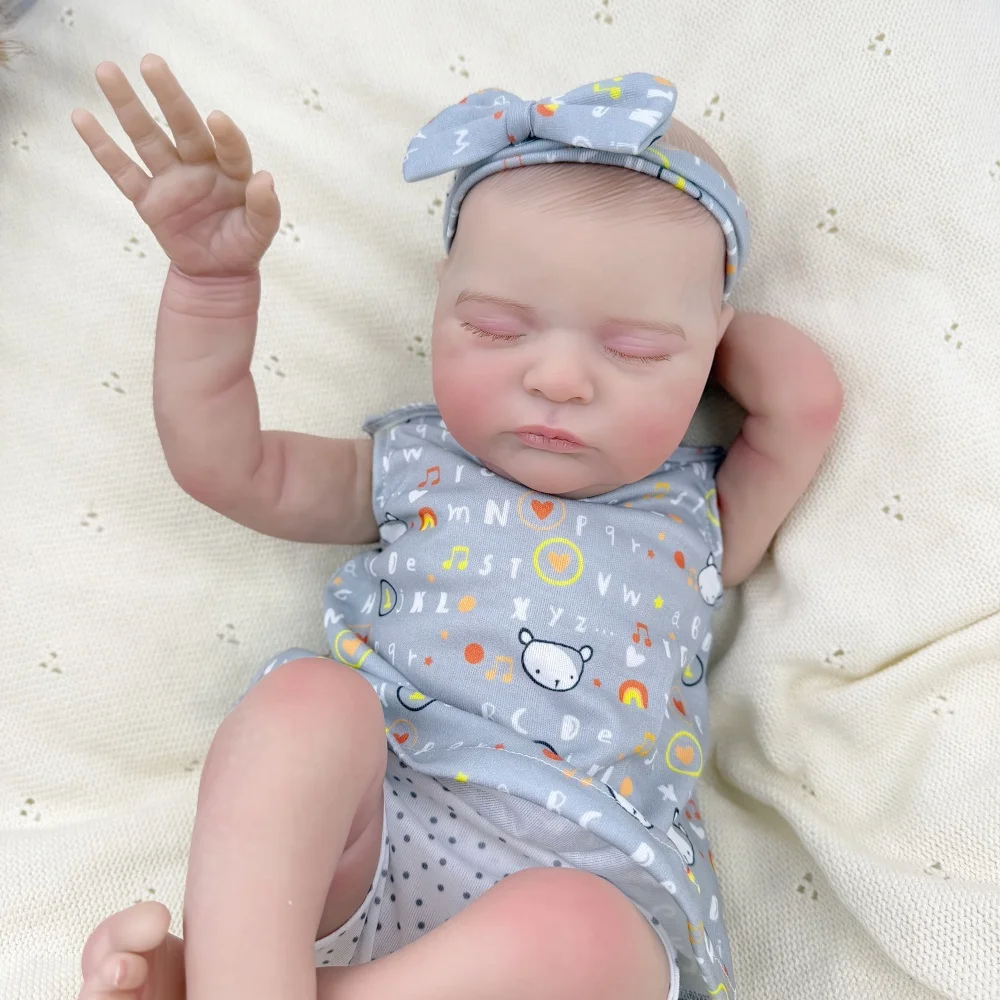 BZDOLL Asleep 50 CM Reborn Baby Doll with 3D Skin With Visible Veins Toy For Girl Vinyl Limbs Cloth Body Kid Art Bebe Collection
BZDOLL Asleep 50 CM Reborn Baby Doll with 3D Skin With Visible Veins Toy For Girl Vinyl Limbs Cloth Body Kid Art Bebe Collection