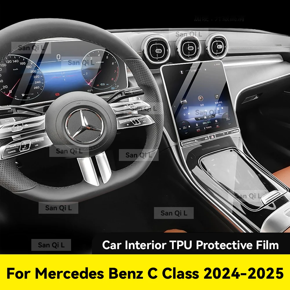 Tpu Transparent Film for Mercedes Benz C Class 2024 Car Interior Sticker Center Console Gear Navigation Dashboard Window Panel
Tpu Transparent Film for Mercedes Benz C Class 2024 Car Interior Sticker Center Console Gear Navigation Dashboard Window Panel
