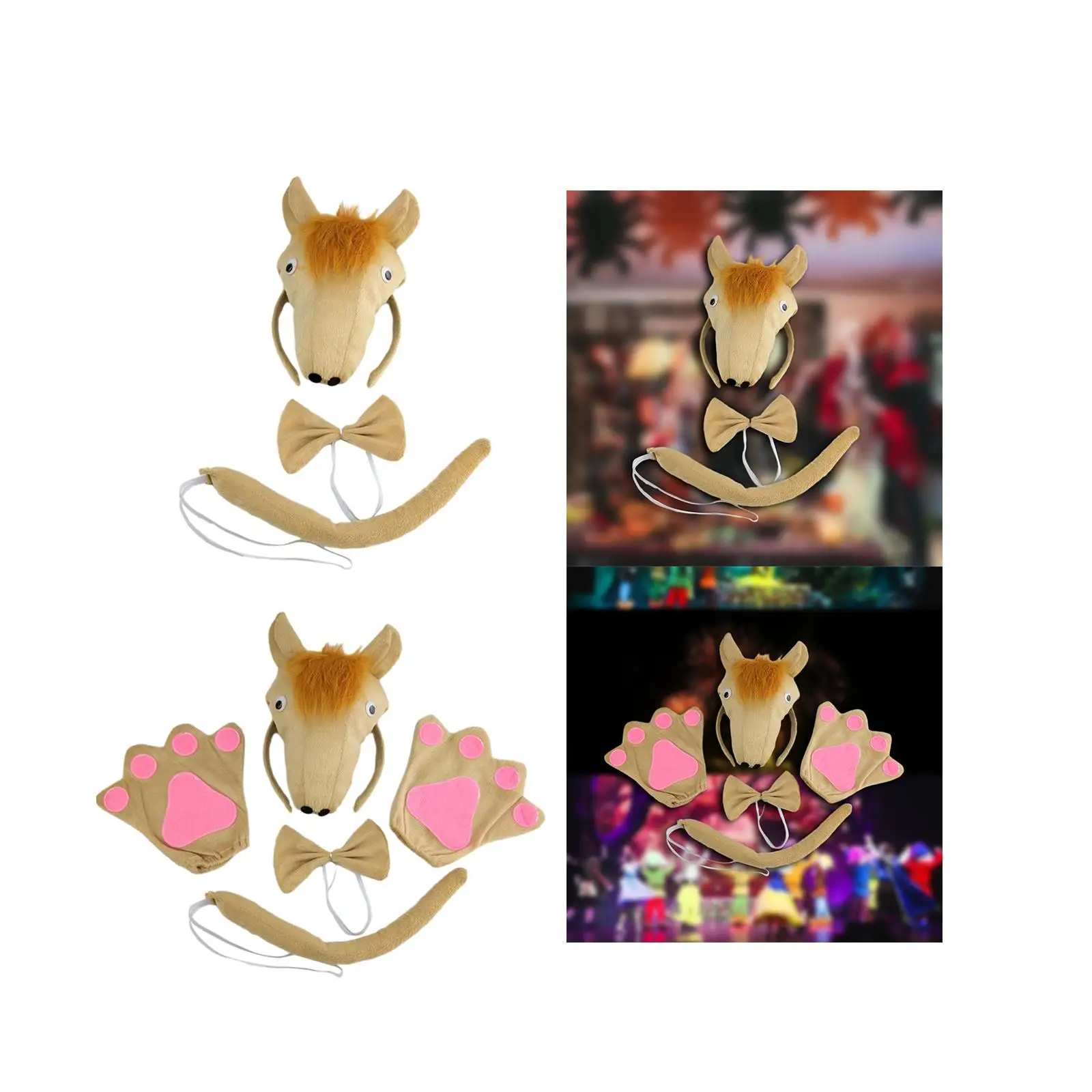 Детский костюм лошади: аксессуары для Хэллоуина — повязка на голову с ушками, галстук-бабочка, хвост для семейных вечеринок, театральных представлений, косплея, сказочных игр
Детский костюм лошади: аксессуары для Хэллоуина — повязка на голову с ушками, галстук-бабочка, хвост для семейных вечеринок, театральных представлений, косплея, сказочных игр