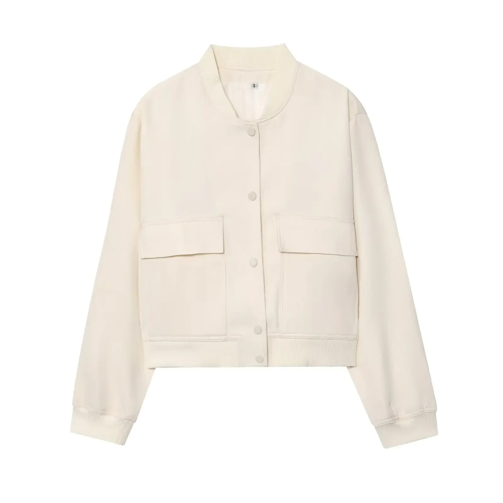 Fashionable Basic Full Sleeve Length Short Outerwear Cross-Border Bestselling New Women's round Neck Double Pocket Jacket
Fashionable Basic Full Sleeve Length Short Outerwear Cross-Border Bestselling New Women's round Neck Double Pocket Jacket