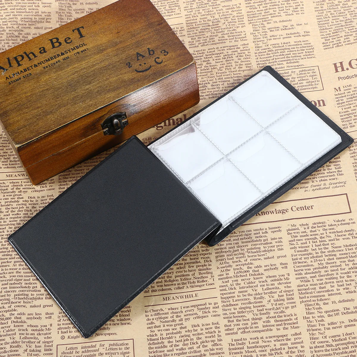 Portable 60-Slot Coin Collecting Album Book Black PU Cover Opp Pages 138x98mm for Coins Caps Tokens Medallions Badges Display
Portable 60-Slot Coin Collecting Album Book Black PU Cover Opp Pages 138x98mm for Coins Caps Tokens Medallions Badges Display