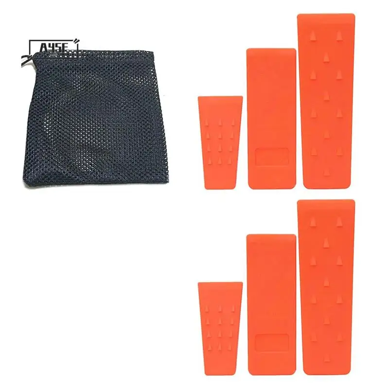 A45F-6 Pc Tree Felling Wedges With Spikes For Safe Tree Cutting-2 Each Of 10 Inch,8 Inch And 6 Inch Wedges With Storage Bag
A45F-6 Pc Tree Felling Wedges With Spikes For Safe Tree Cutting-2 Each Of 10 Inch,8 Inch And 6 Inch Wedges With Storage Bag
