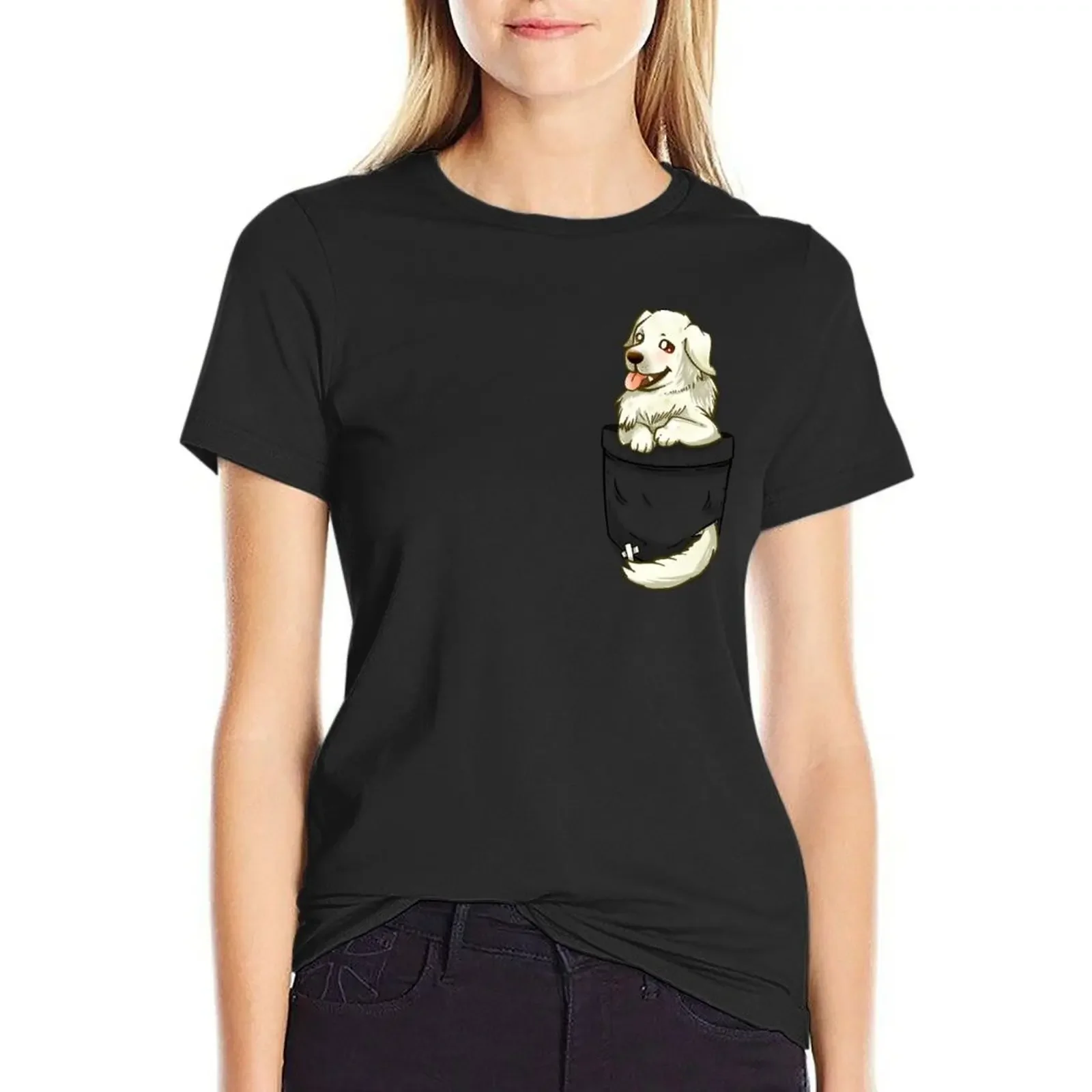 Pocket Great Pyrenees Dog T-Shirt funny sports fans anime clothes customs western t shirts for Women
Pocket Great Pyrenees Dog T-Shirt funny sports fans anime clothes customs western t shirts for Women