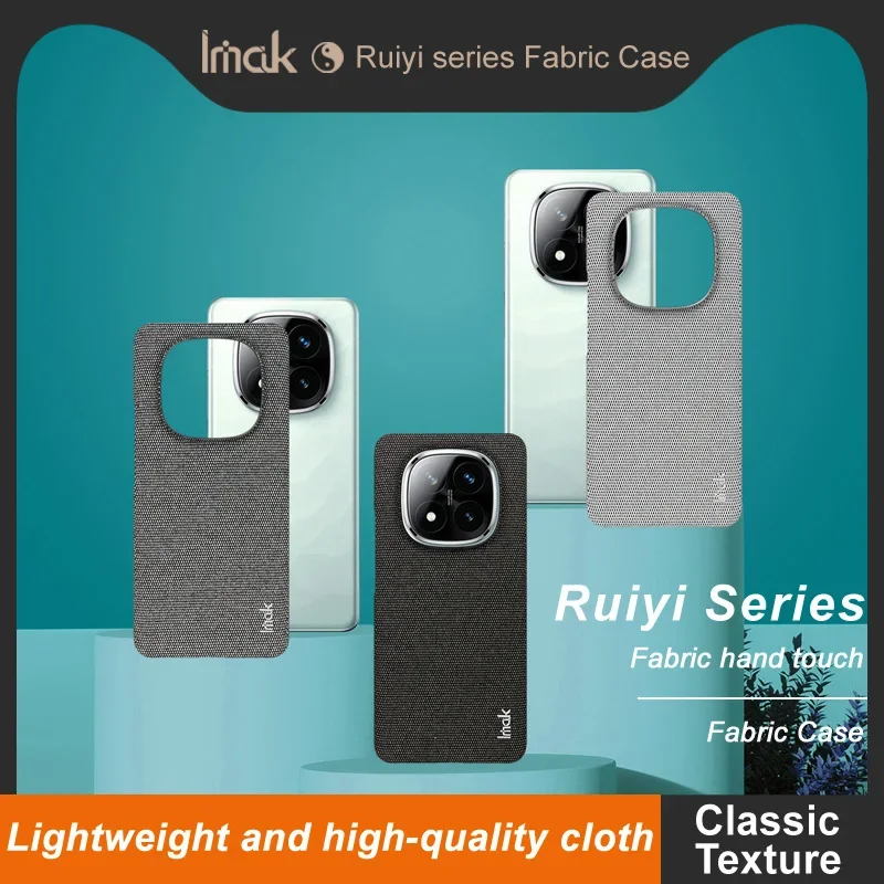 Redmi Note 14 Pro Case IMAK Ruiyi Series Fabric Case for Xiaomi Redmi Note14 Pro+ Plus 5G Cover
Redmi Note 14 Pro Case IMAK Ruiyi Series Fabric Case for Xiaomi Redmi Note14 Pro+ Plus 5G Cover
