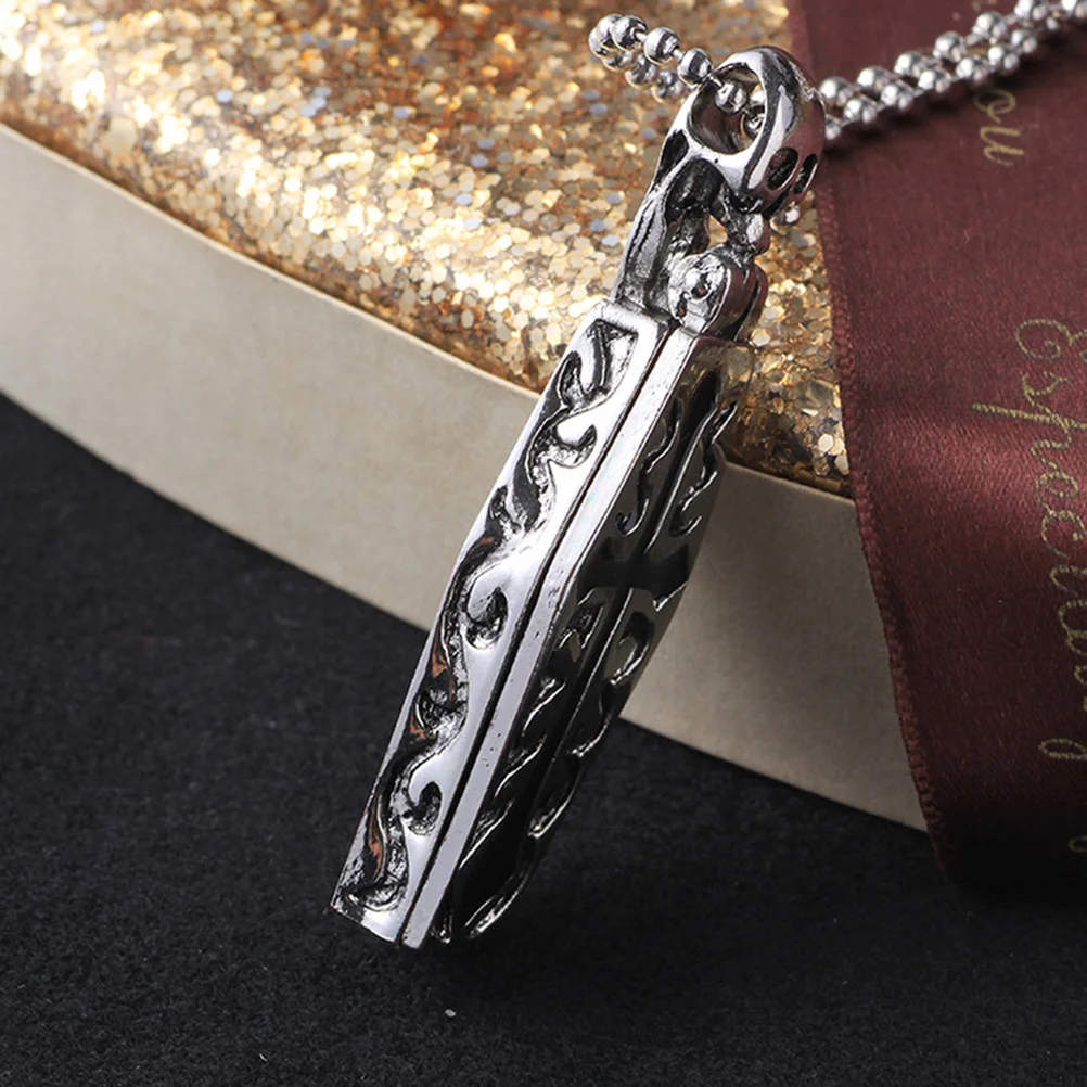 Titanium Steel Necklace Locket Pendant Coffin Necklace for Men Punk Style Alloy Safe Environmental Protection Non Fade Opens
Titanium Steel Necklace Locket Pendant Coffin Necklace for Men Punk Style Alloy Safe Environmental Protection Non Fade Opens