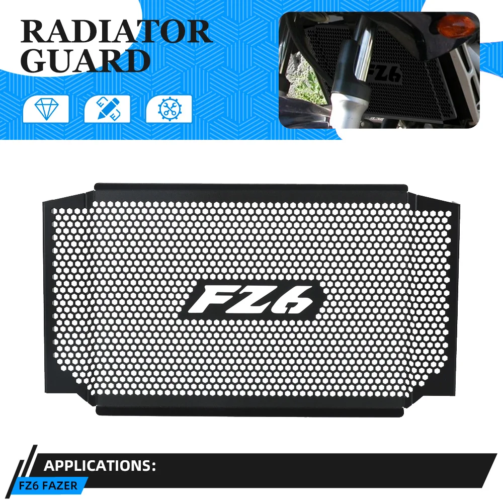 FZ6 2004-2005-2006 Motorcycle Accessories Radiator Grille Cover Guard Protection Protetor FOR YAMAHA FZ6 FAZER FZ-6 FZ 6 Fazer
FZ6 2004-2005-2006 Motorcycle Accessories Radiator Grille Cover Guard Protection Protetor FOR YAMAHA FZ6 FAZER FZ-6 FZ 6 Fazer