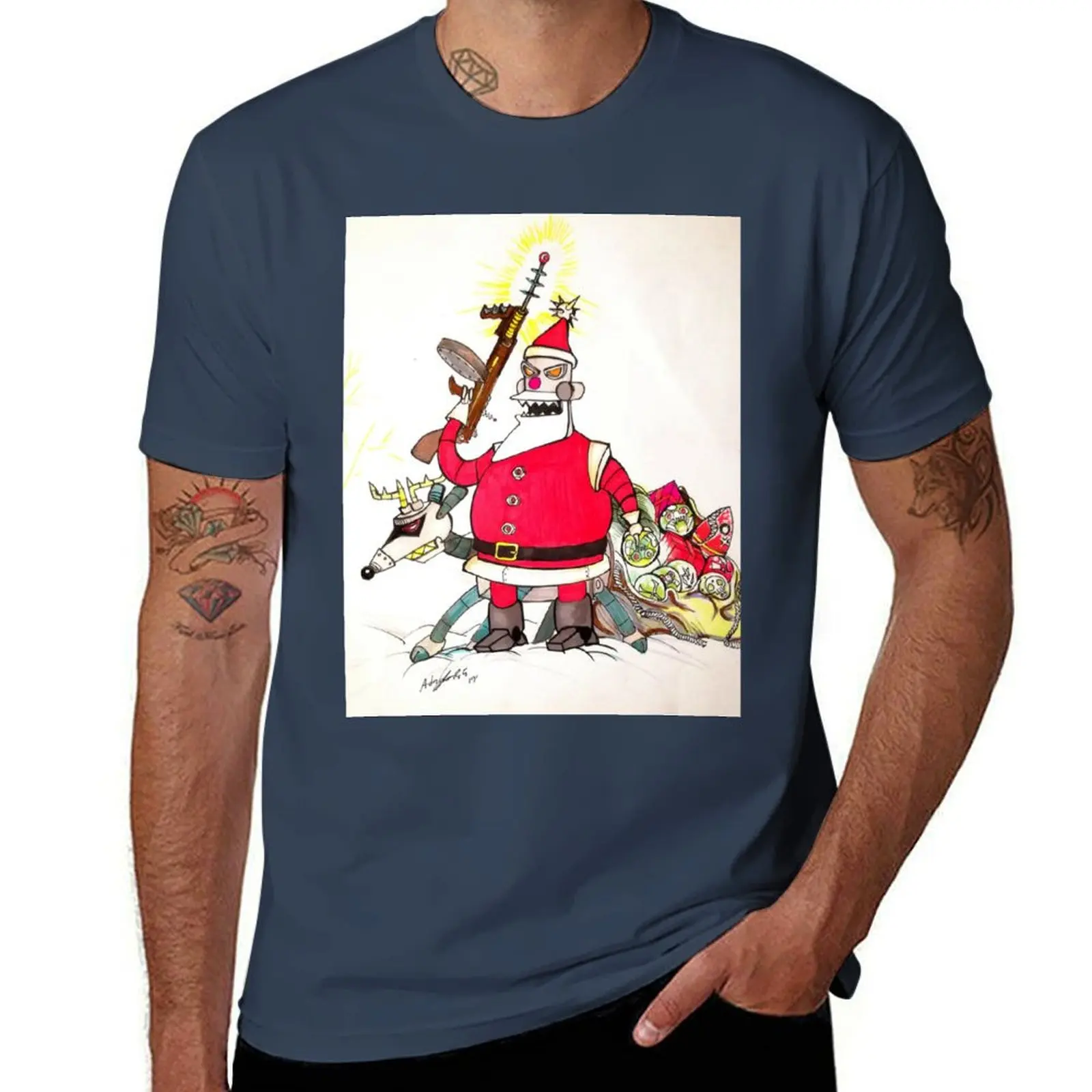 Robot Santa Claus futurama T-Shirt Simple Print Design T-Shirt
Robot Santa Claus futurama T-Shirt Simple Print Design T-Shirt