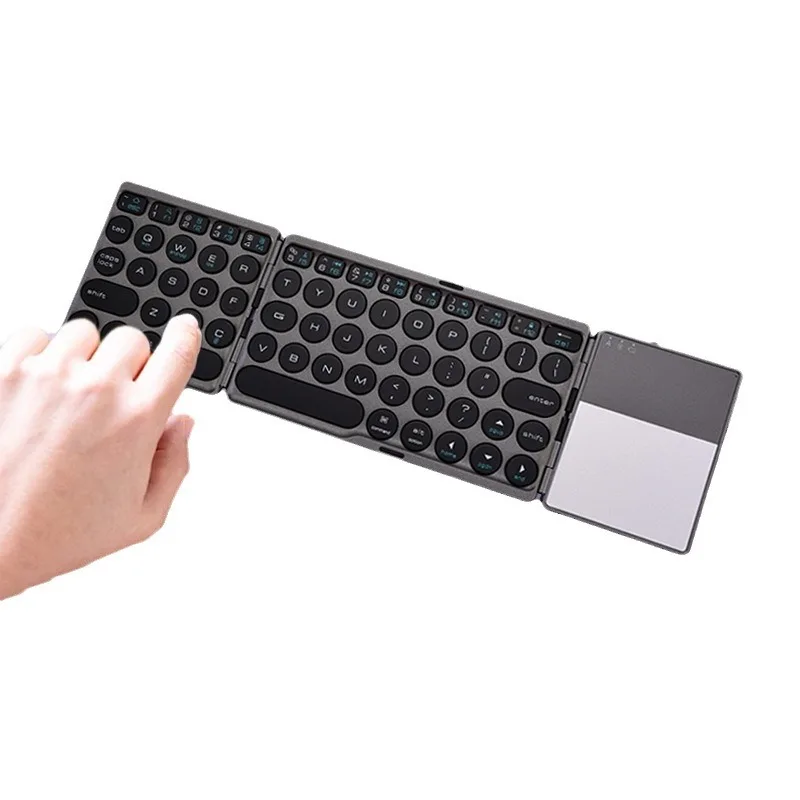 Wireless folding, Bluetooth keyboard, touch pad, suitable for ipad, iphone, tablet office
Wireless folding, Bluetooth keyboard, touch pad, suitable for ipad, iphone, tablet office