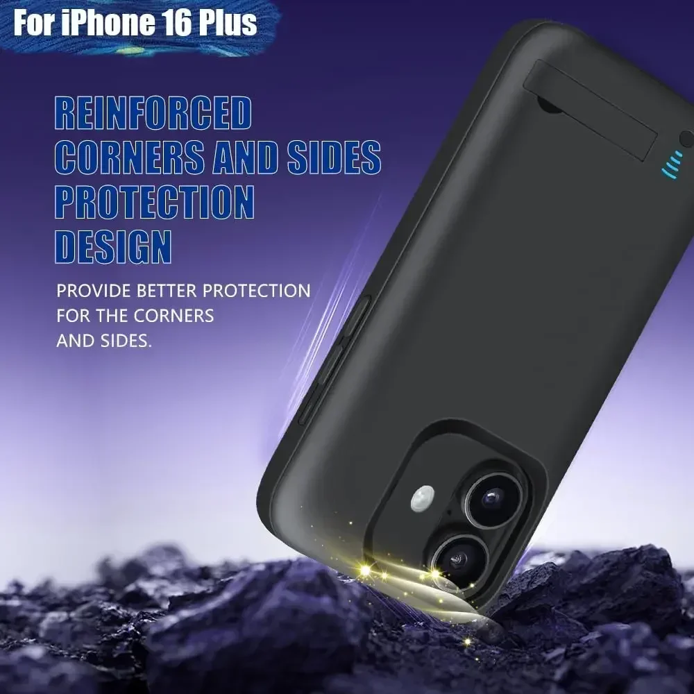6000mAh Battery Charger Case for iPhone 16 Plus Power Bank Rechargeable Extended Battery Charging Cover batterie externe
6000mAh Battery Charger Case for iPhone 16 Plus Power Bank Rechargeable Extended Battery Charging Cover batterie externe