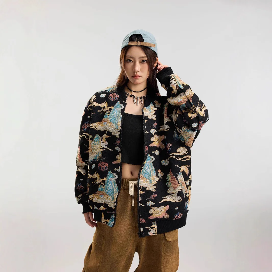 Retro Japanese Sle Kapital Vintage Embroidered Loose Baseball Collar Jaet for Men Floral Print Trendy Autumn Outerwear
Retro Japanese Sle Kapital Vintage Embroidered Loose Baseball Collar Jaet for Men Floral Print Trendy Autumn Outerwear