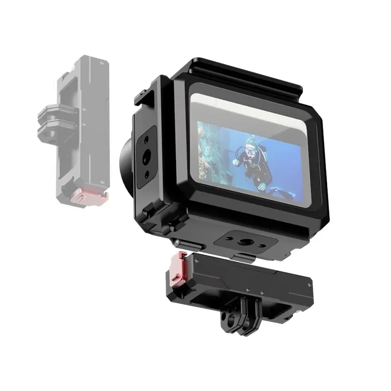 80M Waterproof Housing Case Aluminum Cage Tempered Glass for Insta360 GO 3S Underwater Diving Housing Go3 Go3S Camera Protective
80M Waterproof Housing Case Aluminum Cage Tempered Glass for Insta360 GO 3S Underwater Diving Housing Go3 Go3S Camera Protective
