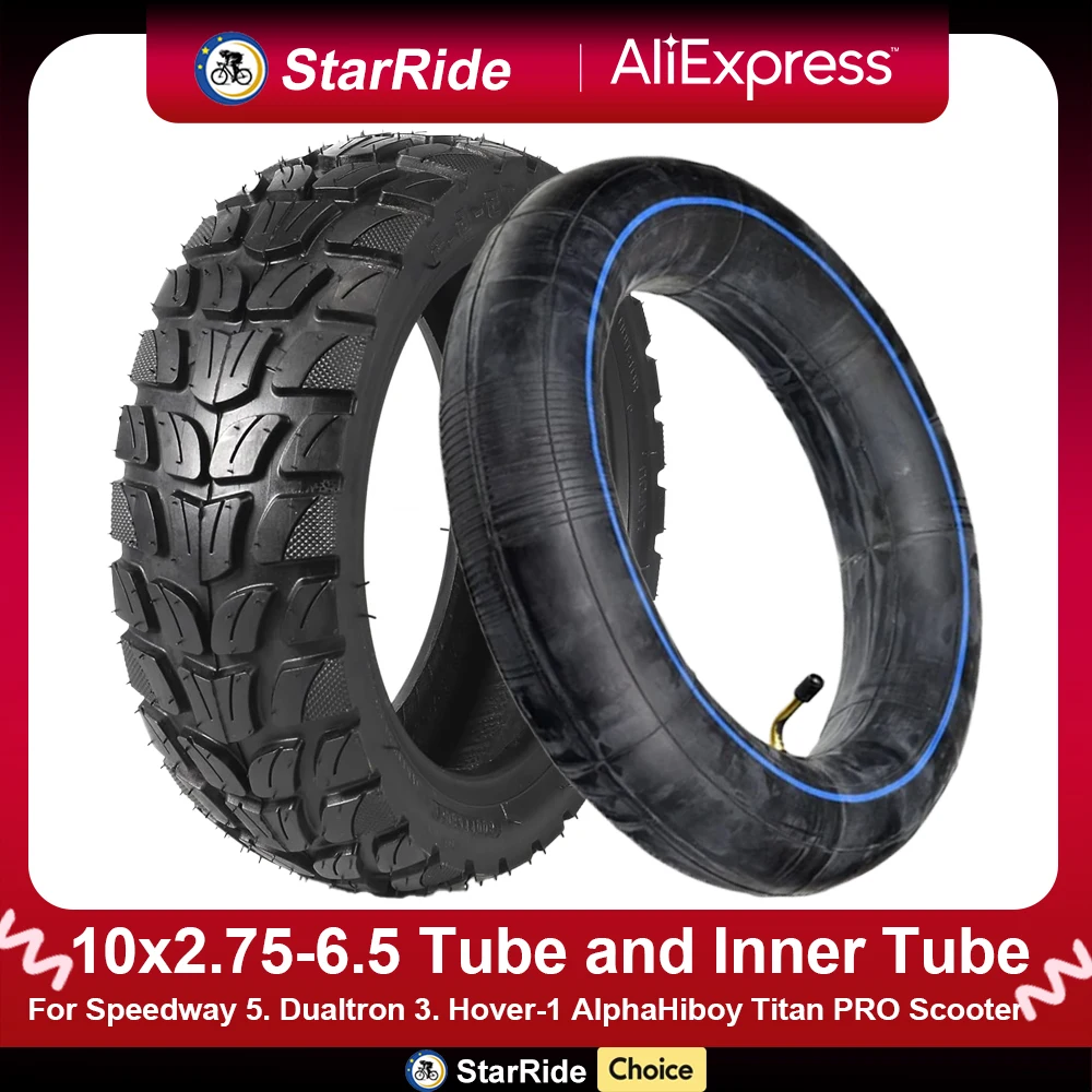 10x2.75-6.5 Tire and Inner Tube Set 10 Inch Off-road Tires for Speedway 5 Dualtron 3 Hover-1 Alpha Hiboy Titan PRO Scooter Tyre
10x2.75-6.5 Tire and Inner Tube Set 10 Inch Off-road Tires for Speedway 5 Dualtron 3 Hover-1 Alpha Hiboy Titan PRO Scooter Tyre