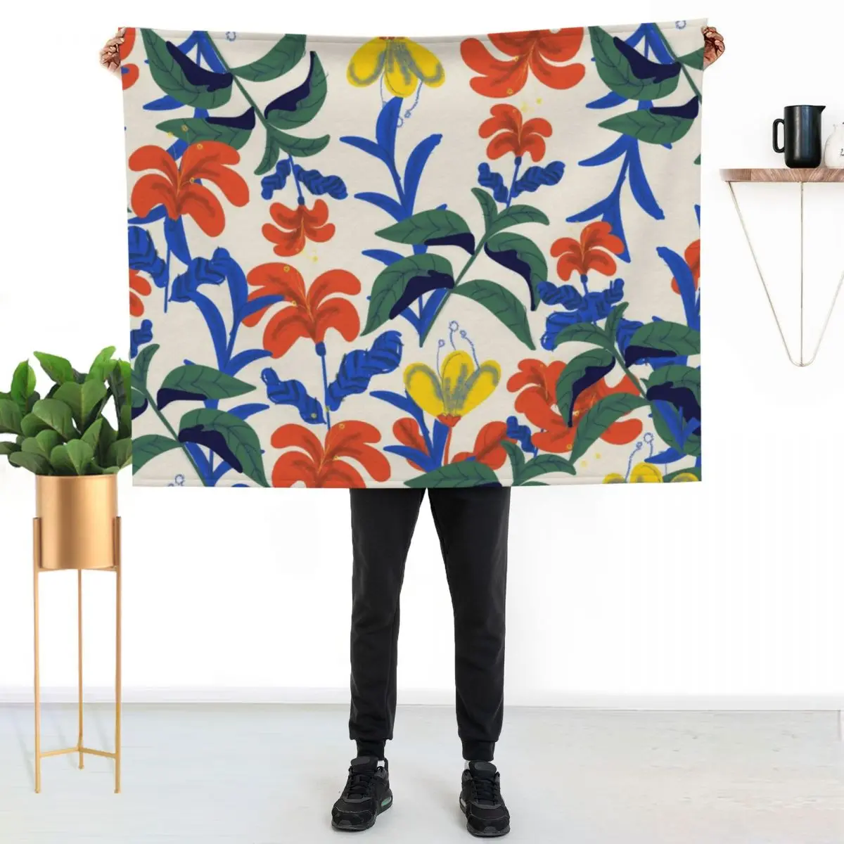 Vintage Floral Pattern Throw Blanket Foldable Soft Warm Blanket for Outdoor Use
Vintage Floral Pattern Throw Blanket Foldable Soft Warm Blanket for Outdoor Use