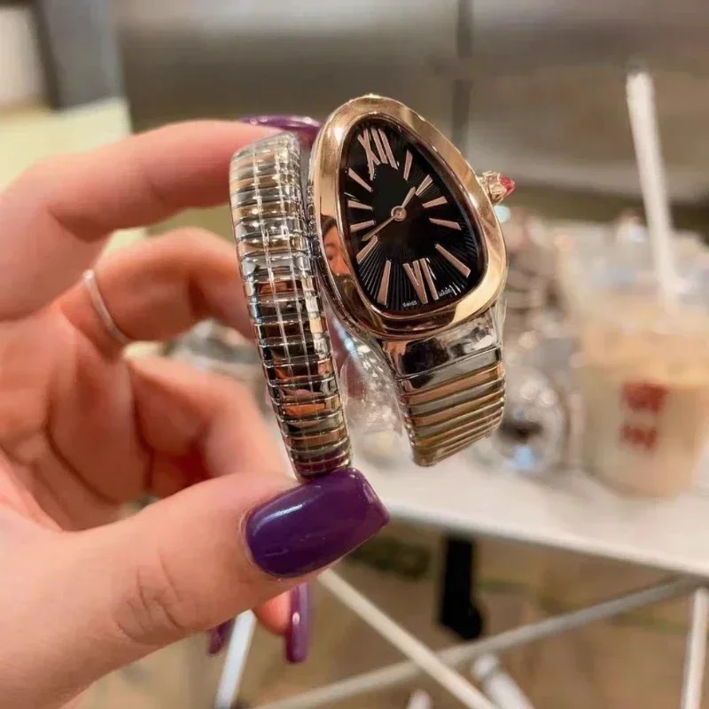 Fashion Snake Women's Watch Quartz Watch Fashion Versatile Precision Steel Band Watch
Fashion Snake Women's Watch Quartz Watch Fashion Versatile Precision Steel Band Watch