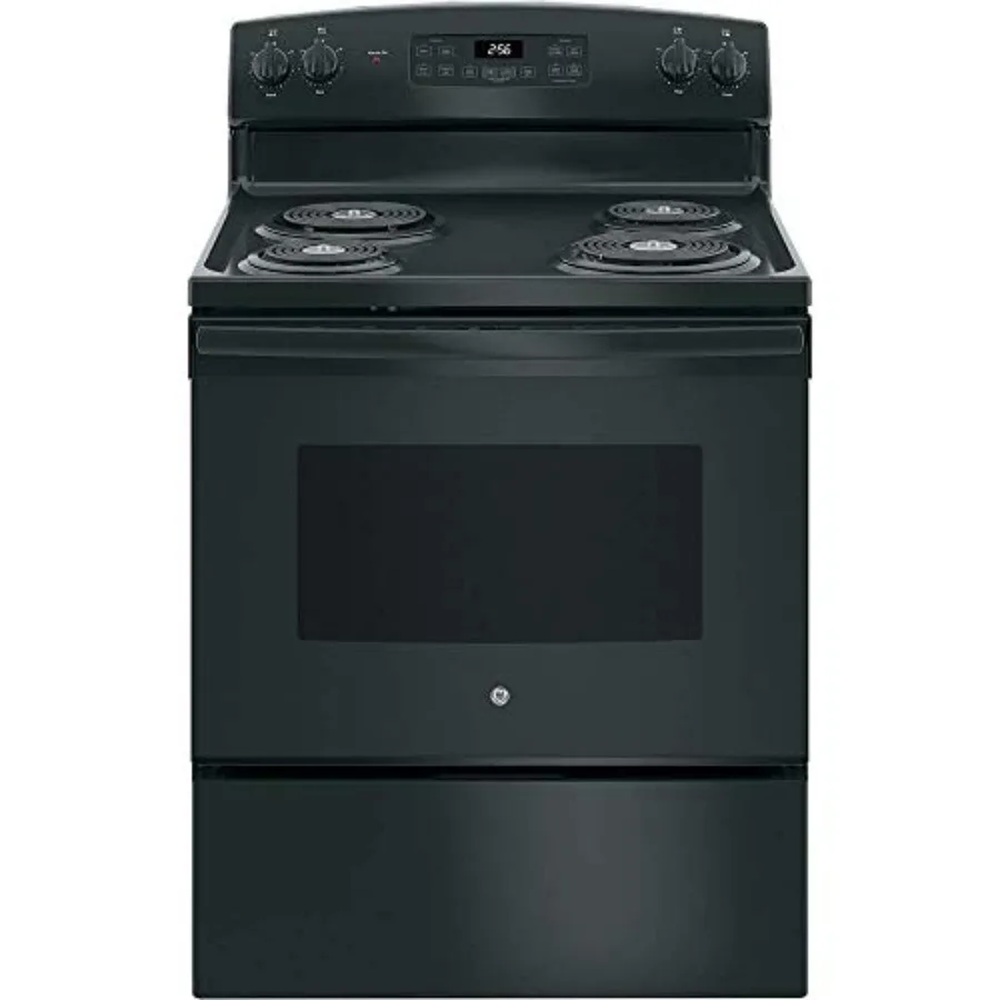 30 in. 4 Burner Element Free-Standing Electric Range in Black with High-Performance Heating Elements and Durable Stainless Stee
30 in. 4 Burner Element Free-Standing Electric Range in Black with High-Performance Heating Elements and Durable Stainless Stee