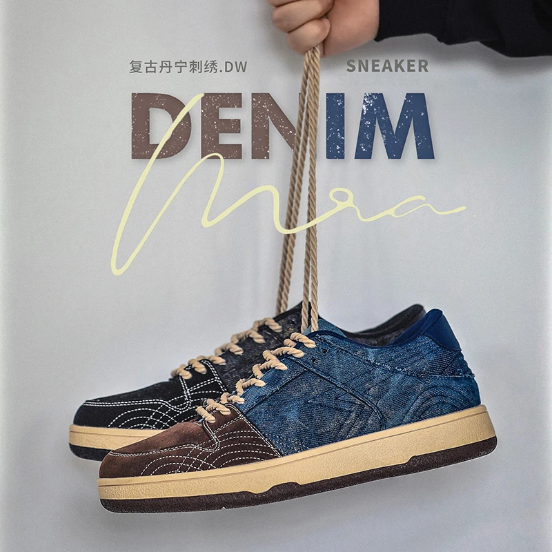 Spring Men's Canvas Shoes 2025 New Breathable Denim Board shoes Trendy Anti-Slip Rubber Sole Casual Walking Driving Shoes
Spring Men's Canvas Shoes 2025 New Breathable Denim Board shoes Trendy Anti-Slip Rubber Sole Casual Walking Driving Shoes