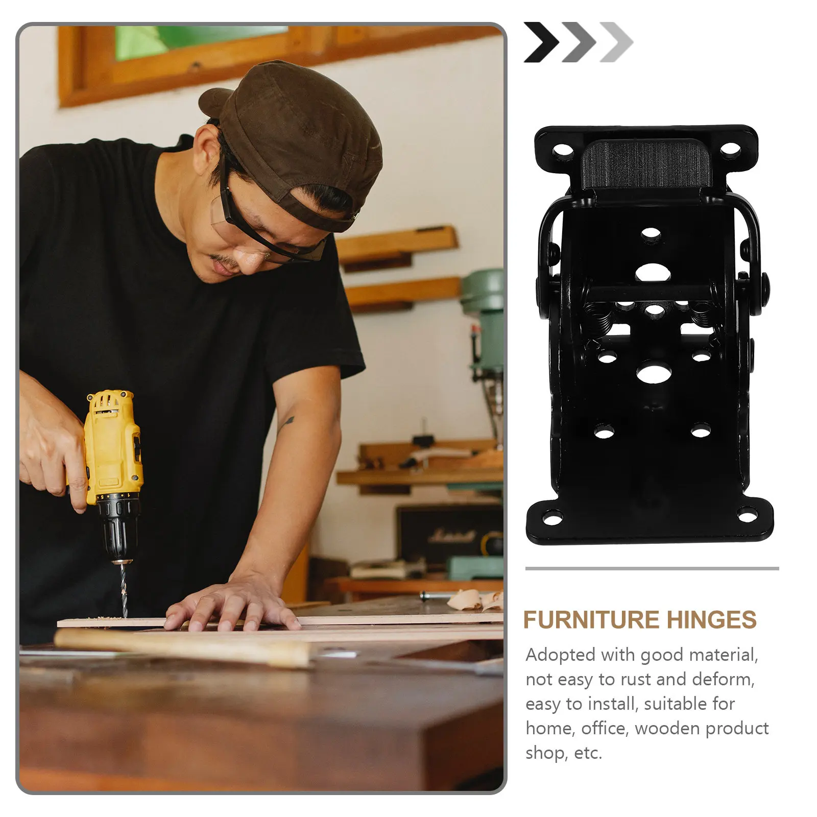 2Pcs Furniture Folding Hinge Robust Foldable Structure Premium Material Self-Locking Mechanism Versatile Use Small Apartment
2Pcs Furniture Folding Hinge Robust Foldable Structure Premium Material Self-Locking Mechanism Versatile Use Small Apartment