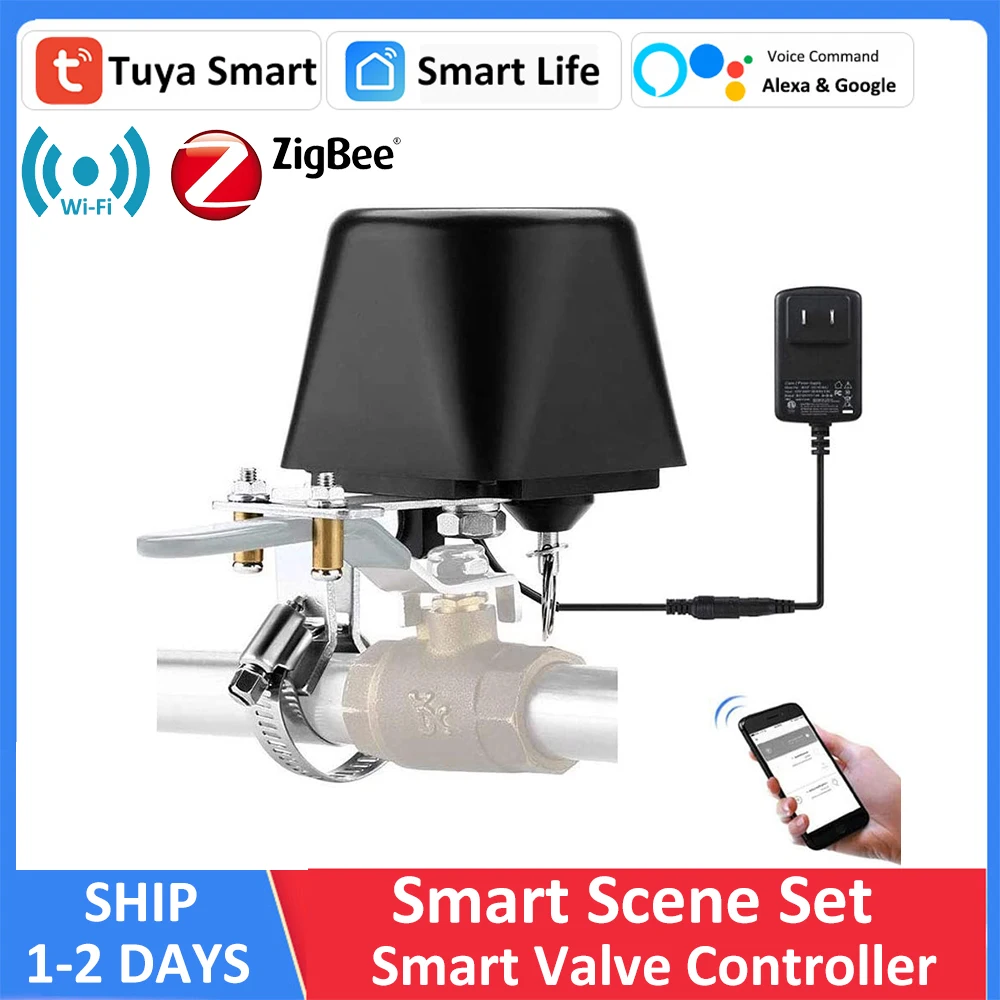 Smart Alexa Google ZigBee Wi-Fi водяной клапан таймер отключения спринклер контроллер газовый клапан отсечки контроллер приложение дистанционное управление
Smart Alexa Google ZigBee Wi-Fi водяной клапан таймер отключения спринклер контроллер газовый клапан отсечки контроллер приложение дистанционное управление