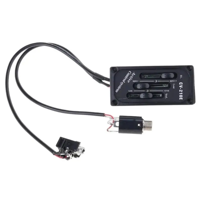 R6FE Electric Violin Preamp Piezo Pickup Double Jacks Output Frequency Control
R6FE Electric Violin Preamp Piezo Pickup Double Jacks Output Frequency Control