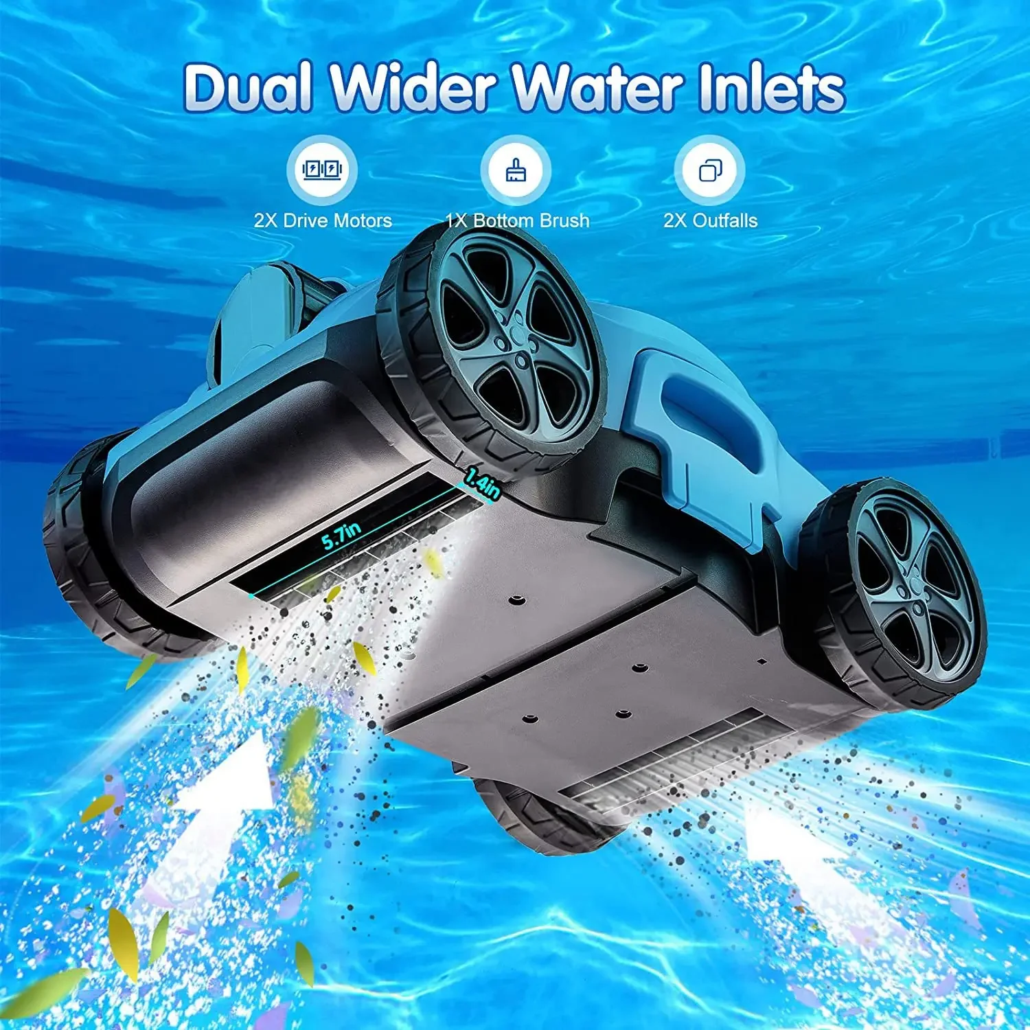 Cordless Wireless Automatic Swimming Pool Cleaning Robot Sewage Suction Machine Villa Cleaner Underwater Factory Wireless Long B
Cordless Wireless Automatic Swimming Pool Cleaning Robot Sewage Suction Machine Villa Cleaner Underwater Factory Wireless Long B