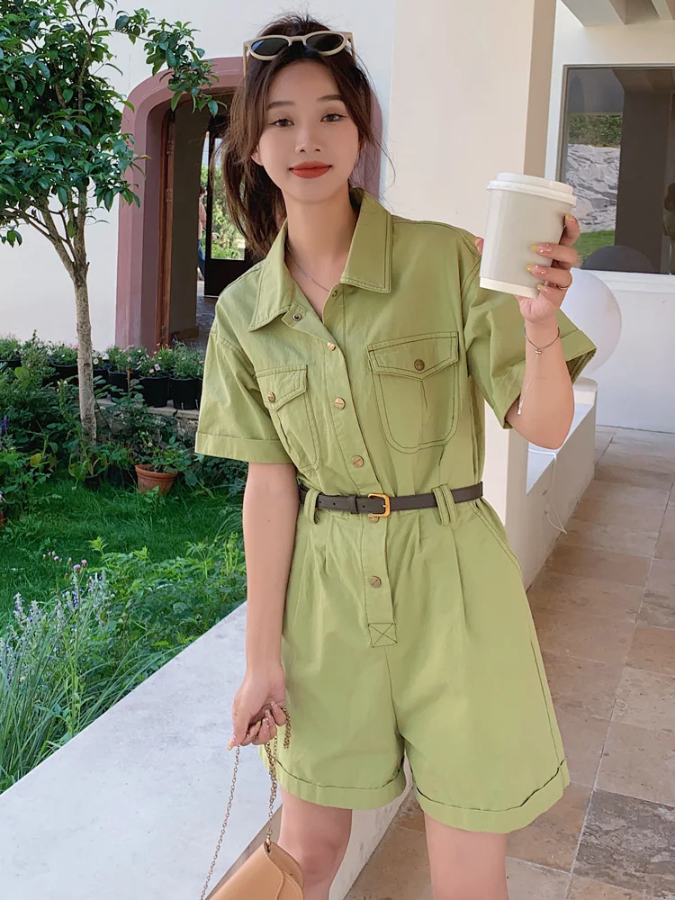 Loose Thin Workwear Jumpsuit Women's Set High Waist Commute Style Korean Design Summer 2023 Short Pants Casual Pants
Loose Thin Workwear Jumpsuit Women's Set High Waist Commute Style Korean Design Summer 2023 Short Pants Casual Pants