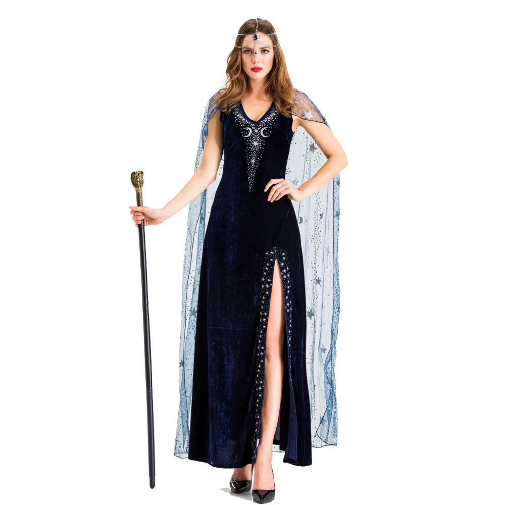 Elegant Queen Pharaoh Costume Long Dress Halloween Role-playing Ancient Goddess Outfit Women's Traditional Ethnic Stage Costume
Elegant Queen Pharaoh Costume Long Dress Halloween Role-playing Ancient Goddess Outfit Women's Traditional Ethnic Stage Costume