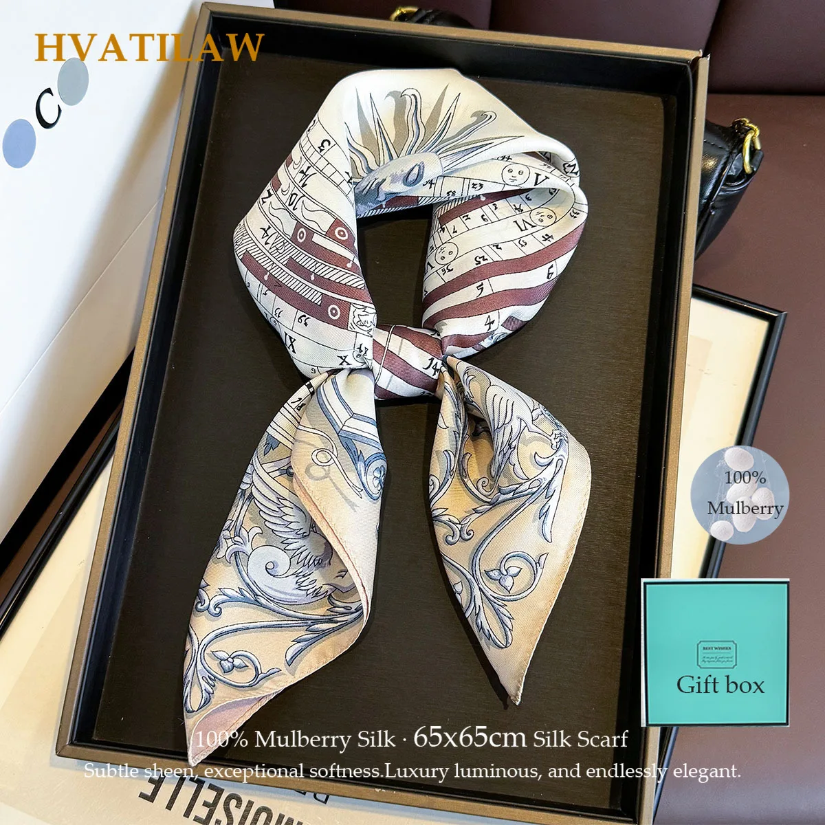 100% Pure Silk 65cm Square Scarf Double-sided Scarves Hairband Neckerchief Luxury Neck Hair Shawl Wrap Foulard Bandana Pashmina
100% Pure Silk 65cm Square Scarf Double-sided Scarves Hairband Neckerchief Luxury Neck Hair Shawl Wrap Foulard Bandana Pashmina