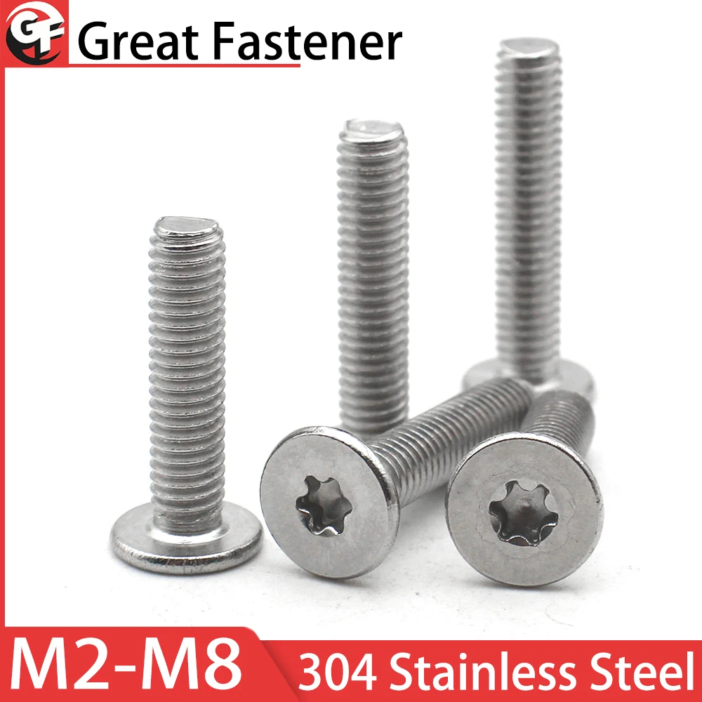10pcs 304 Stainless Steel M1.6 M2 M2.5 M3 M4 M5 M6 M8 CM Six-Lobe Torx Ultra Thin Super Low Flat Wafer Head Screw Bolt
10pcs 304 Stainless Steel M1.6 M2 M2.5 M3 M4 M5 M6 M8 CM Six-Lobe Torx Ultra Thin Super Low Flat Wafer Head Screw Bolt