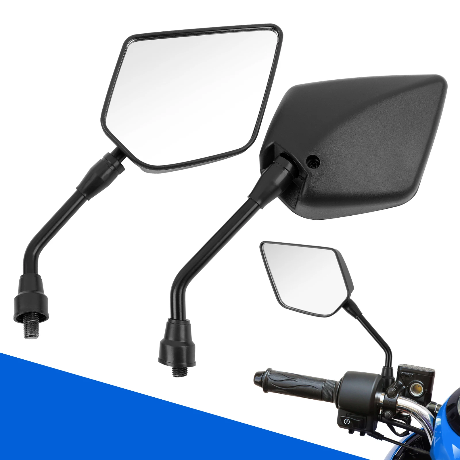 1 Pair Universal M10 Rearview Mirrors Black Motorcycle Scooter Mirrors Motorbike Rear View Mirror Electrombile Back Side Convex
1 Pair Universal M10 Rearview Mirrors Black Motorcycle Scooter Mirrors Motorbike Rear View Mirror Electrombile Back Side Convex